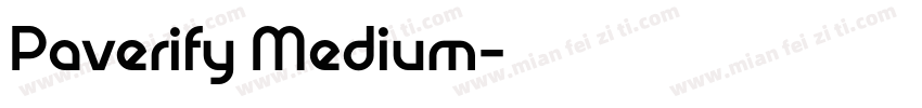 Paverify Medium字体转换